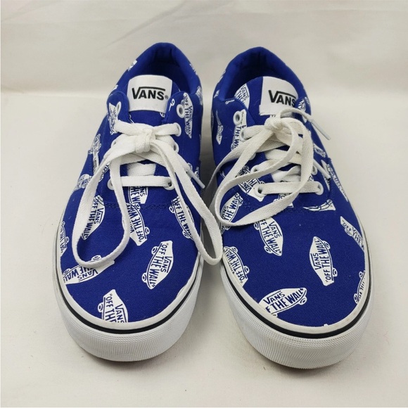VANS Men's Doheny Off The Wall.  Racing Blue/White Skate monogram Size 10 - Picture 3 of 9